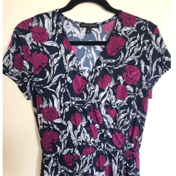 Banana Republic Floral Print Faux Wrap Dress - Picture 4 of 5